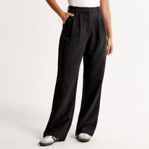 Abercrombie Curve Love Sloane Tailored Wide Leg Pant